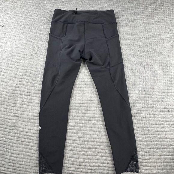 Lululemon Wunder Train High Rise Tight Womens 6 Black 25" Yoga Pockets - Picture 5 of 8